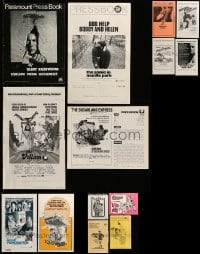 3h333 LOT OF 22 UNCUT PRESSBOOKS '70s advertising images from a variety of different movies!