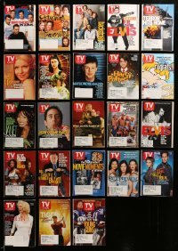 3h628 LOT OF 23 TV GUIDE MAGAZINES '00s Elvis, Harry Potter, Marilyn, Seinfeld, Gone with the Wind