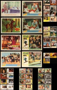 3h249 LOT OF 51 1960S-70S LOBBY CARDS '60s-70s incomplete sets from a variety of different movies!
