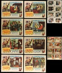 3h252 LOT OF 40 LOBBY CARDS '50s-60s complete sets from a variety of different movies!