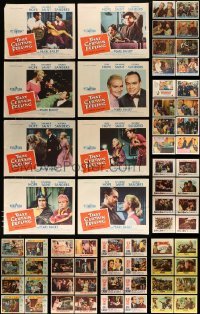 3h243 LOT OF 80 LOBBY CARDS '50s-60s complete sets from a variety of different movies!