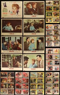 3h245 LOT OF 72 LOBBY CARDS '40s-50s complete sets from a variety of different movies!