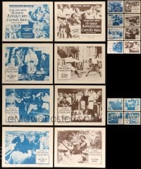 3h267 LOT OF 20 GREAT ADVENTURES OF CAPTAIN KIDD LOBBY CARDS '53 5 complete serial chapter sets!