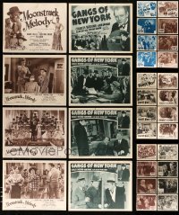 3h258 LOT OF 32 LOBBY CARDS '40s-50s eight complete chapter sets from different serials!