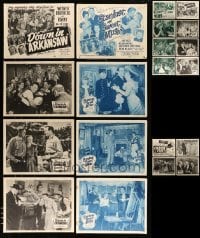 3h255 LOT OF 36 LOBBY CARDS '50s nine complete chapter sets from different serials!