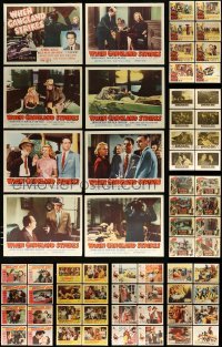 3h239 LOT OF 104 LOBBY CARDS '50s-60s complete sets from a variety of different movies!