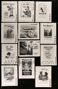 3h336 LOT OF 20 UNCUT PRESSBOOKS '70s-80s advertising images for a variety of different movies!