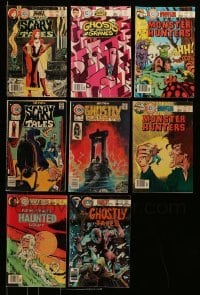 3h175 LOT OF 8 CHARLTON COMICS HORROR COMIC BOOKS '70s includes Steve Ditko stories in some!