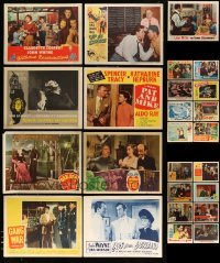 3h262 LOT OF 25 LOBBY CARDS '40s-60s great scenes from a variety of different movies!