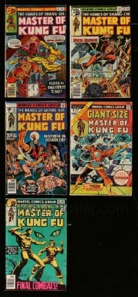 3h172 LOT OF 5 MASTER OF KUNG FU MARVEL COMIC BOOKS '70s great martial arts stories!