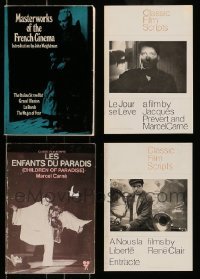 3h493 LOT OF 4 CLASSIC FRENCH CINEMA PUBLISHED SCREENPLAYS '60s-70s Marcel Carne, Rene Clair+more!