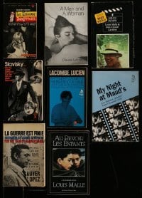 3h463 LOT OF 8 FRENCH NEW WAVE CINEMA PUBLISHED SCREENPLAYS '60s-90s A Man and a Woman + more!
