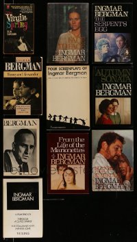 3h459 LOT OF 10 INGMAR BERGMAN PUBLISHED SCREENPLAYS '60s-80s Face to Face, Virgin Spring + more!