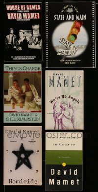3h474 LOT OF 6 DAVID MAMET PUBLISHED SCREENPLAYS '80s-00s House of Games, State and Main + more!