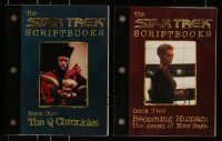 3h528 LOT OF 2 STAR TREK TV PUBLISHED SCREENPLAYS '90s The Q Chronicles & Becoming Human!