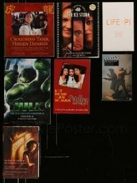 3h468 LOT OF 7 ANG LEE PUBLISHED SCREENPLAYS '90s-10s Crouching Tiger Hidden Dragon, Life of Pi!