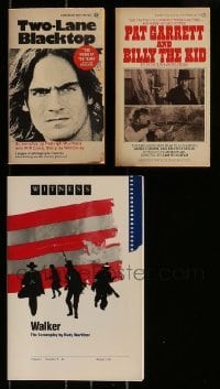 3h506 LOT OF 3 RUDOLPH WURLITZER PUBLISHED SCREENPLAYS '70s-80s Two-Lane Blacktop & more!
