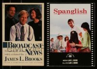 3h542 LOT OF 2 JAMES L. BROOKS PUBLISHED SCREENPLAYS '80s-00s Braodcast News, Spanglish!