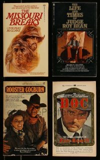 3h499 LOT OF 4 1970S WESTERN PUBLISHED SCREENPLAYS '70s Missouri Breaks, Rooster Cogburn & more!