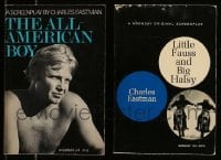 3h554 LOT OF 2 CHARLES EASTMAN PUBLISHED SCREENPLAYS '60s-70s All-American Boy & more!