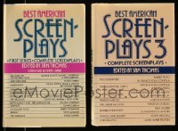 3h556 LOT OF 2 BEST AMERICAN SCREENPLAYS HARDCOVER PUBLISHED SCREENPLAYS '80s-90s the greatest!