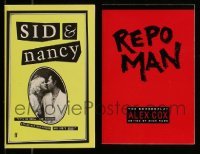 3h558 LOT OF 2 ALEX COX PUBLISHED SCREENPLAYS '80s Sid & Nancy, Repo Man!