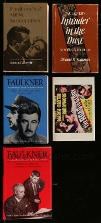 3h476 LOT OF 5 WILLIAM FAULKNER PUBLISHED SCREENPLAYS '70s-80s Battle Cry, Road to Glory & more!
