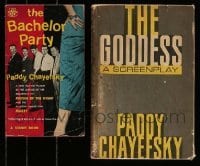 3h533 LOT OF 2 PADDY CHAYEFSKY PUBLISHED SCREENPLAYS '50s The Bachelor Party, The Goddess!