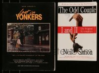 3h534 LOT OF 2 NEIL SIMON PUBLISHED SCREENPLAYS '90s-00s Lost in Yonkers, The Odd Couple I & II!