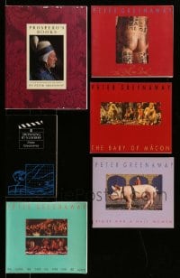 3h471 LOT OF 6 PETER GREENAWAY PUBLISHED SCREENPLAYS '80s-90s Prospero's Books, 8 1/2 Women+more!