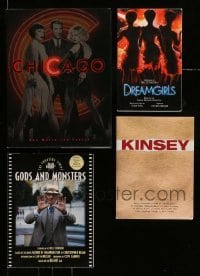 3h494 LOT OF 4 BILL CONDON PUBLISHED SCREENPLAYS '00s Chicago, Dreamgirls, Gods & Monsters, Kinsey