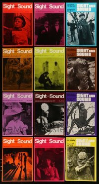 3h615 LOT OF 12 1971-73 SIGHT & SOUND MAGAZINES '71-73 filled with movie images & information!