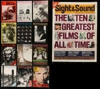 3h618 LOT OF 13 1980-2002 SIGHT & SOUND MAGAZINES '80-02 filled with movie images & information!