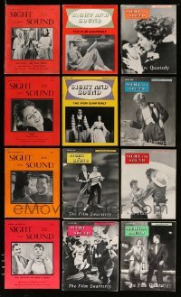 3h610 LOT OF 12 1954-56 SIGHT & SOUND MAGAZINES '54-56 filled with great movie images & info!