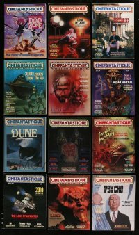 3h623 LOT OF 12 1984-86 CINEFANTASTIQUE MAGAZINES '84-86 cool horror/sci-fi/fantasy movies!