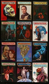 3h620 LOT OF 12 1973-77 CINEFANTASTIQUE MAGAZINES '73-77 cool horror/fantasy/sci-fi movies!