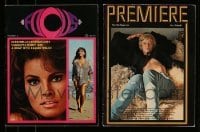 3h680 LOT OF 2 MOVIE MAGAZINES '60 A Romp with Raquel Welch & Mimsy Farmer in Focus & Premiere!