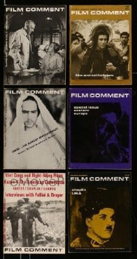 3h587 LOT OF 6 1965-69 FILM COMMENT MAGAZINES '65-69 filled with movie images & information!