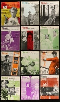 3h568 LOT OF 12 1963 FILMS & FILMING MAGAZINES '63 filled with movie images & information!