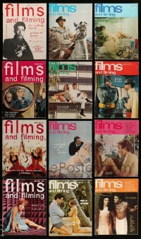 3h571 LOT OF 12 1966 FILMS & FILMING MAGAZINES '66 filled with movie images & information!