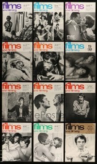 3h573 LOT OF 12 1968 FILMS & FILMING MAGAZINES '68 filled with movie images & information!