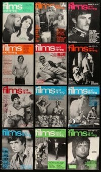 3h575 LOT OF 12 1970 FILMS & FILMING MAGAZINES '70 filled with movie images & information!