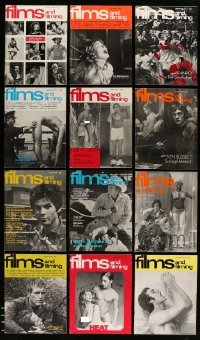 3h577 LOT OF 12 1972 FILMS & FILMING MAGAZINES '72 filled with movie images & information!