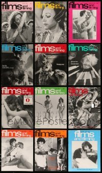 3h581 LOT OF 12 1976 FILMS & FILMING MAGAZINES '76 filled with movie images & information!