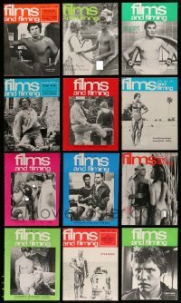 3h582 LOT OF 12 1977 FILMS & FILMING MAGAZINES '77 filled with movie images & information!