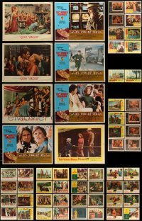 3h244 LOT OF 74 LOBBY CARDS '50s-70s incomplete sets from a variety of different movies!
