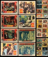3h248 LOT OF 54 LOBBY CARDS '50s-60s incomplete sets from a variety of different movies!