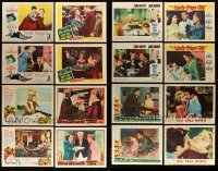 3h260 LOT OF 29 LOBBY CARDS '50s-70s incomplete sets from a variety of different movies!