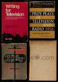 3h401 LOT OF 4 MOSTLY HARDCOVER PUBLISHED TELEVISION SCRIPTS '50s-70s Twilight Zone & more!