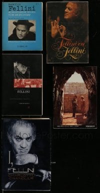 3h393 LOT OF 5 FEDERICO FELLINI BOOKS '60s-90s great illustrated biographies of the director!